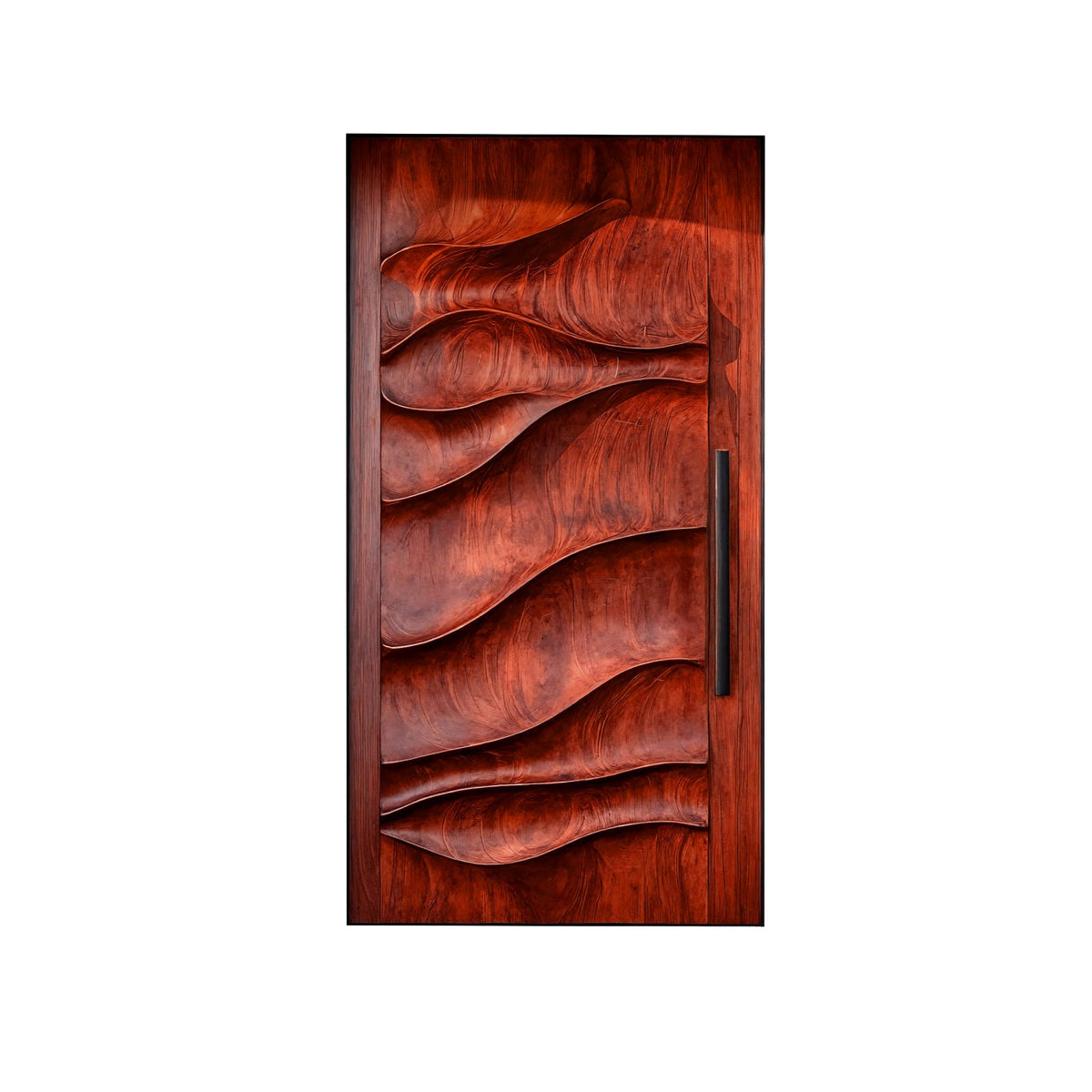 Arvexa Sculpted Solid Wood Rectangular Single Door